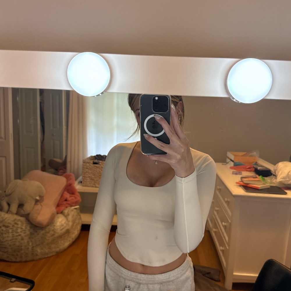 Aerie Cream OFFLINE Top